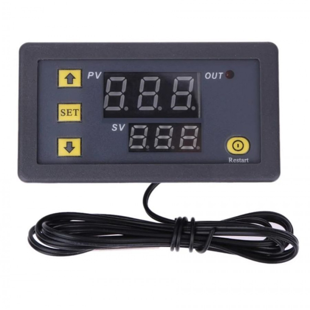 Termostat  Dijital Ayarlanabilir Mini  12 V 20A 