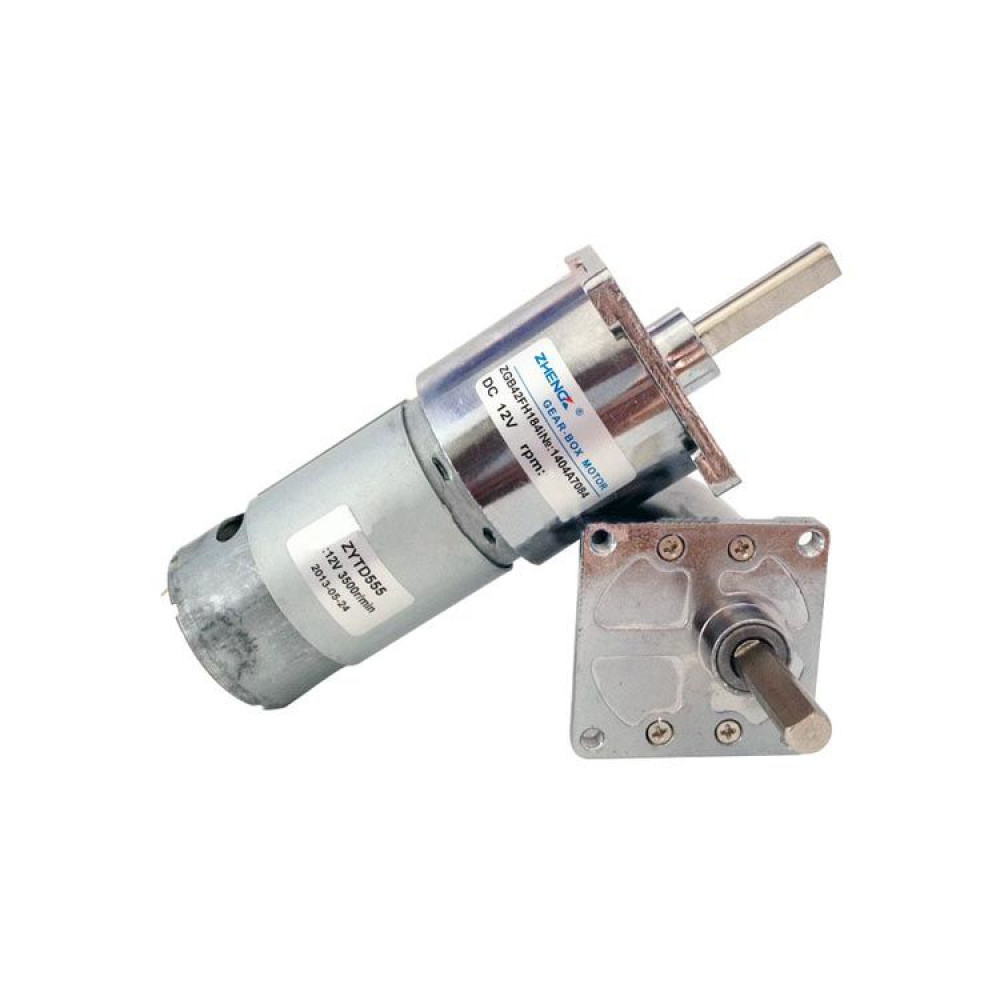 12V 50 RPM 42mm Redüktörlü DC Motor