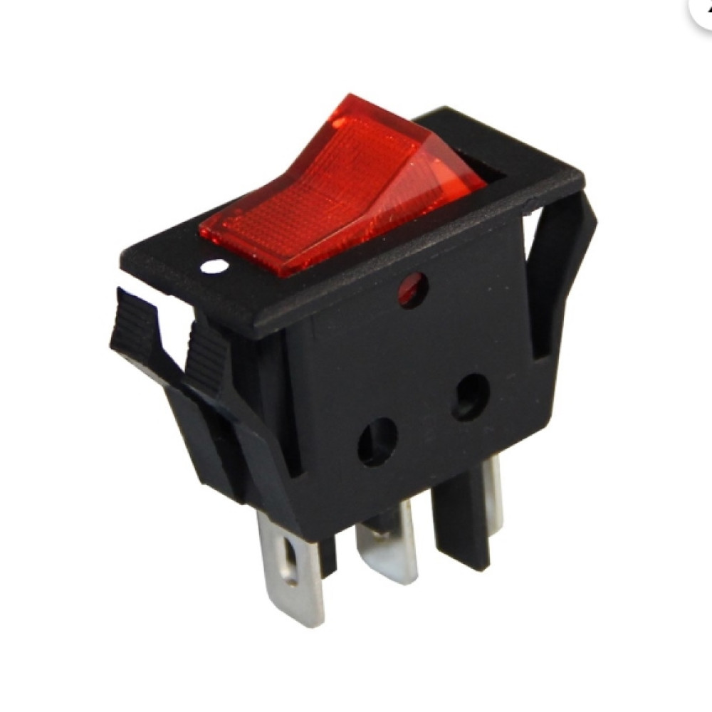 IC-113-8 Tekli Anahtar Işıklı ON-OFF KCD3-2-101NV