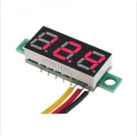 0.28inch 0-100 3 kablolu DC Voltmeter Kırmızı